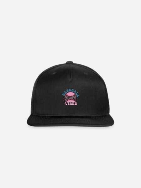 Retro Baseball Vibes - Snapback Baseball Cap - black