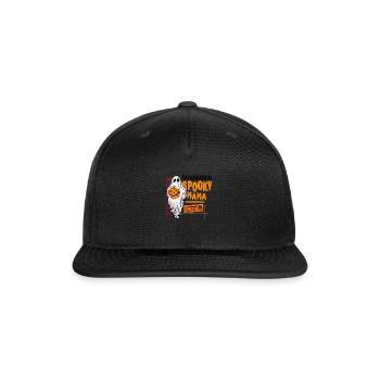 Spooky Mama Cool Halloween Design - Snapback Baseball Cap - black - Front