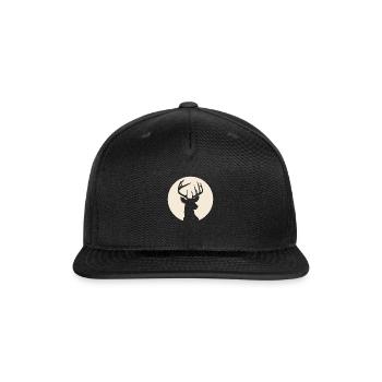 Christmas Deer - Snapback Baseball Cap - black - Front