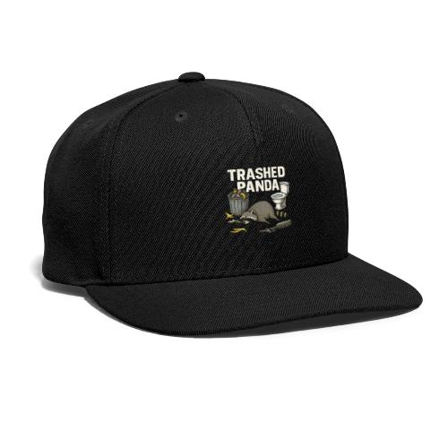 Trashed Panda – Funny Drunk Raccoon Cartoon - Snapback Baseball Cap