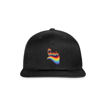 Queer Rainbow - Snapback Baseball Cap - black - Front