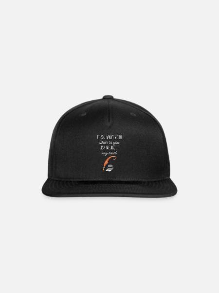 Funny Author Quote Writer - Snapback Baseball Cap - black