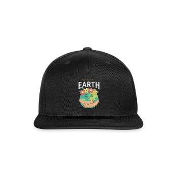 Protect The Earth - Snapback Baseball Cap - black - Front