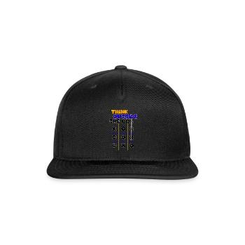 Think Outside the Box - Snapback Baseball Cap - black - Front