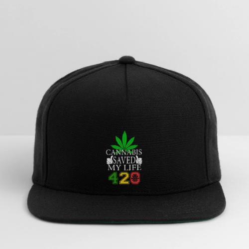 Joyous 420 Saving Herb Weed Marijuana Design - Snapback Baseball Cap