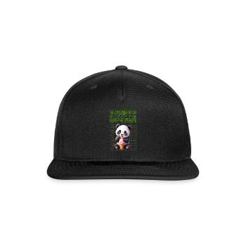 Bamboo is not the only option - Snapback Baseball Cap - black - Front