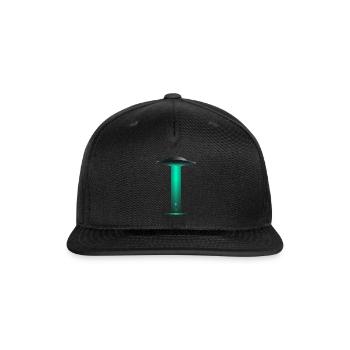 Alien Spaceship - Snapback Baseball Cap - black - Front