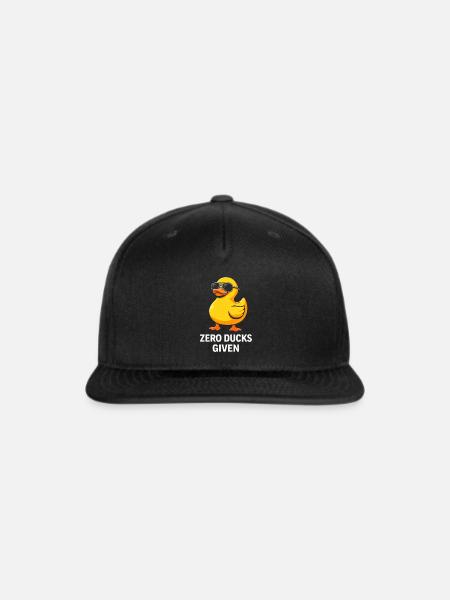 Zero Ducks Given Duck - Snapback Baseball Cap - black