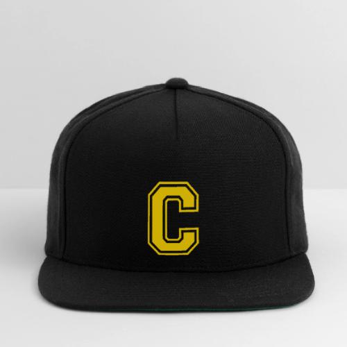 Letter C – Capital Athletic Alphabet Monogram - Snapback Baseball Cap