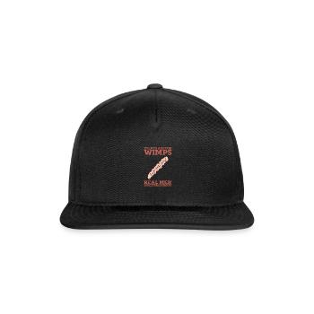 Stents are for wimps Real men have bypass surgery - Snapback Baseball Cap - black - Front