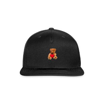 Teddy valentine - Snapback Baseball Cap - black - Front