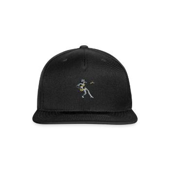Futuristic space monkey - Snapback Baseball Cap - black - Front