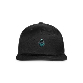 be a hacker like a wolf - Snapback Baseball Cap - black - Front