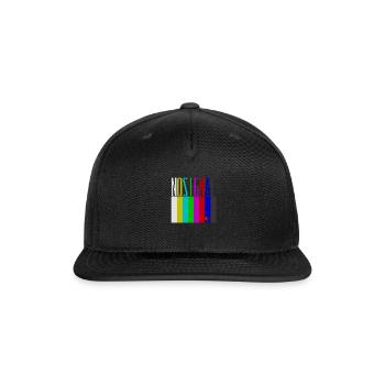No signal TV screen EBU Colorbars - Snapback Baseball Cap - black - Front