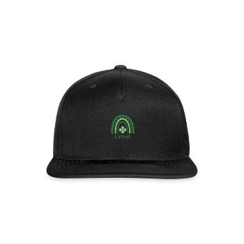 Linnet Clover Charm Boho Rainbow - Snapback Baseball Cap - black - Front