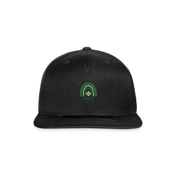 Merle Clover Charm Boho Rainbow - Snapback Baseball Cap - black - Front