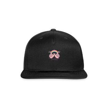 Whatevs - Snapback Baseball Cap - black - Front