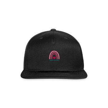 Open minded Viva Magenta Boho Rainbow - Snapback Baseball Cap - black - Front
