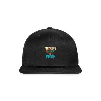 Mother´s Love is Peace - Snapback Baseball Cap - black - Front