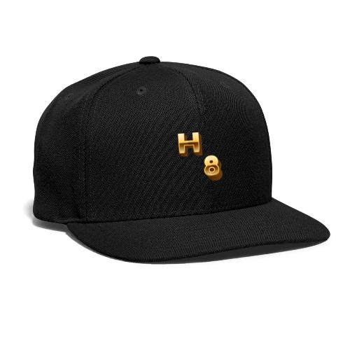 H 8 Letter & Number logo design - Snapback Baseball Cap