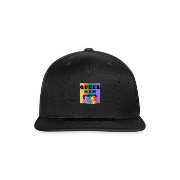 Queer Mom - Snapback Baseball Cap - black - Front
