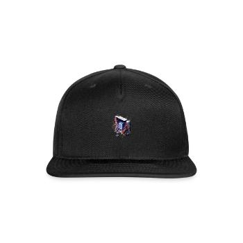 Playstation PS around it an open circuit digital - Snapback Baseball Cap - black - Front