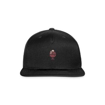 ice cream - Snapback Baseball Cap - black - Front