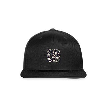 Flower Bliss - Snapback Baseball Cap - black - Front