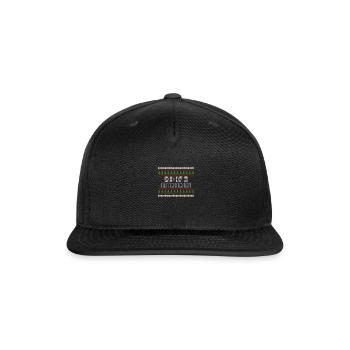 son of a nutcracker ugly christmas - Snapback Baseball Cap - black - Front