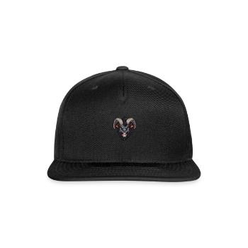 Goat Creepy - Snapback Baseball Cap - black - Front