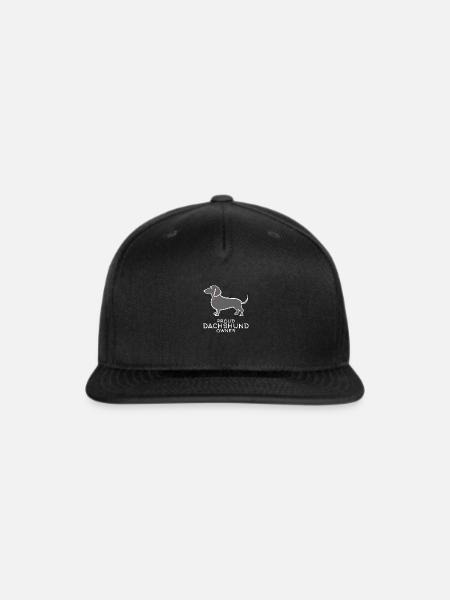 Dachshund Owner 3 - Snapback Baseball Cap - black