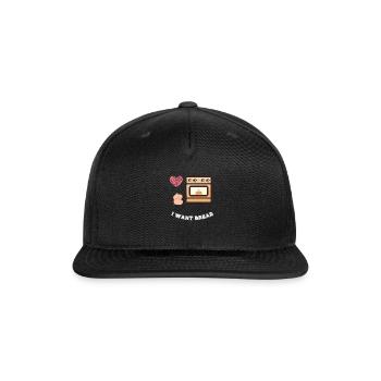 Microwave Simplifying meal prep, one button at a t - Snapback Baseball Cap - black - Front