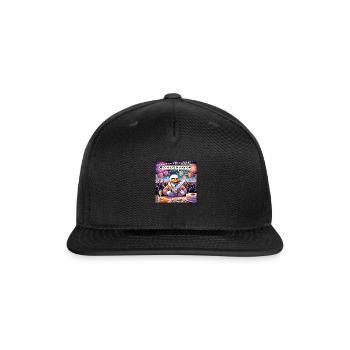 Duck Slice Meme - Snapback Baseball Cap - black - Front