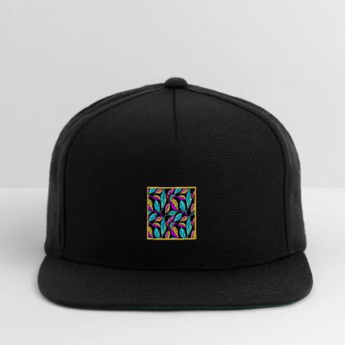Chroma Leaf Luminance Neon Pattern - Snapback Baseball Cap