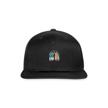 The plants are the lungs of planet Earth - Snapback Baseball Cap - black - Front