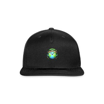 Earth Day - Snapback Baseball Cap - black - Front