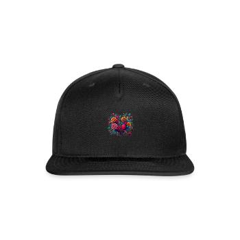 Broken Heart - Snapback Baseball Cap - black - Front