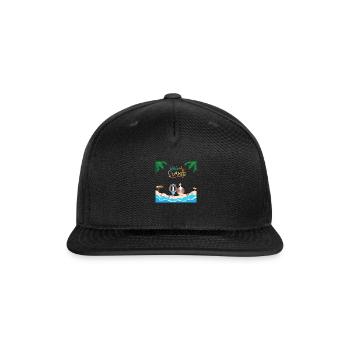 beach lobster - Snapback Baseball Cap - black - Front