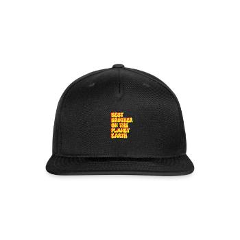 Best brother on the planet earth - Snapback Baseball Cap - black - Front