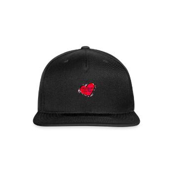Stones in your Heart - Inspire Quote - Snapback Baseball Cap - black - Front