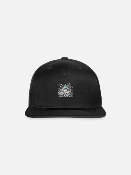 The Geometric Garden - Snapback Baseball Cap - black