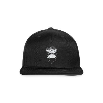 Rain Cloud Umbrella BRAINSTORM Cool Logo - Snapback Baseball Cap - black - Front