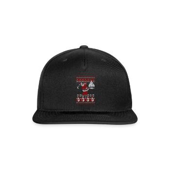 Golf Ugly Christmas - Snapback Baseball Cap - black - Front