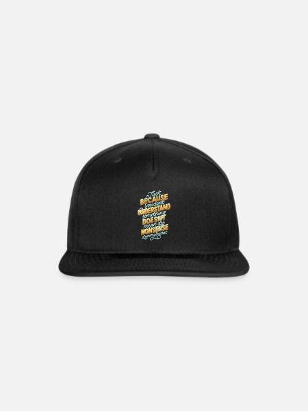 Nonsense hippie - Snapback Baseball Cap - black