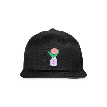 Rose With A Surprise - Snapback Baseball Cap - black - Front