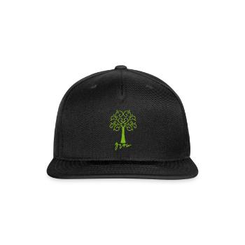 Grow Tree - Snapback Baseball Cap - black - Front