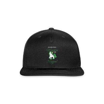 Cerebral Palsy Warriors Are Magical Cute Green - Snapback Baseball Cap - black - Front