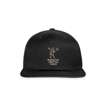 Prehistoric Homo Habilis Stone Tools - Snapback Baseball Cap - black - Front