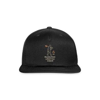 Prehistoric Homo Habilis Stone Tools - Snapback Baseball Cap - black - Front