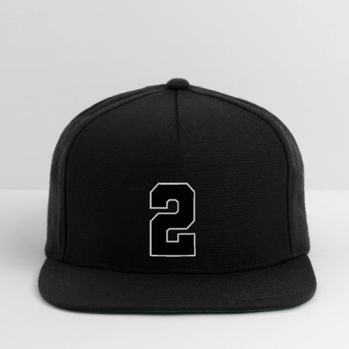 Varsity Number 2 Sports Design - Snapback Baseball Cap